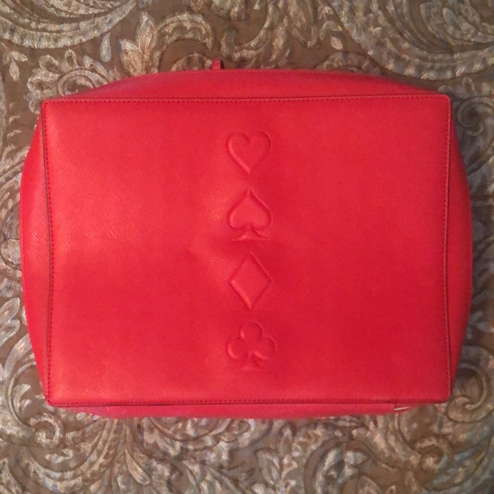 New Ester Lauder Large Red Make Up Bag